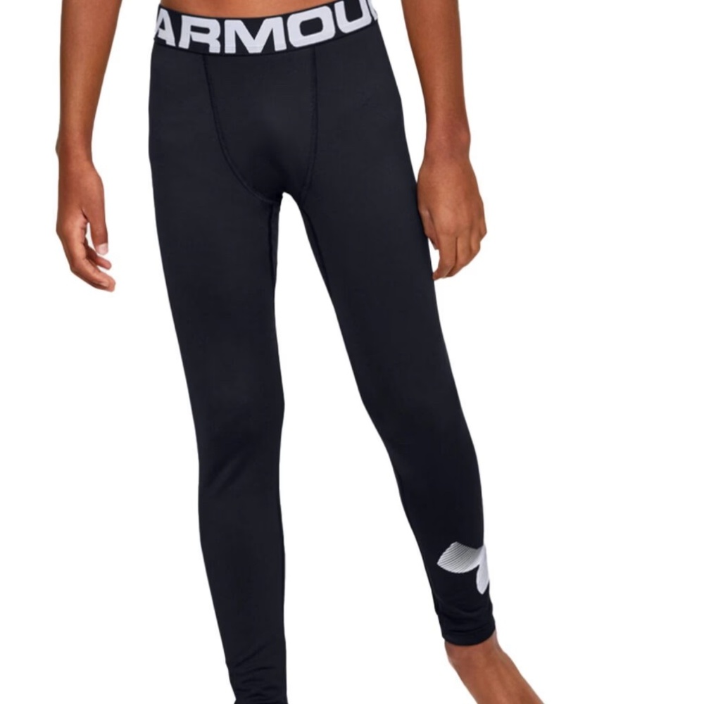 Boys  Under Armour ColdGear Leggings Size Youth Medium (10-12)